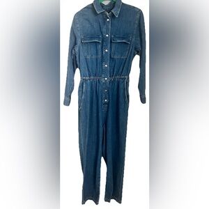 H&M Blue Denim Jumpsuit